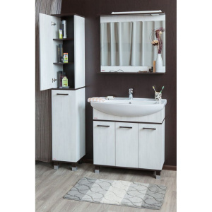 Шкаф-пенал Sanflor Толедо L, венге, северное дерево светлое