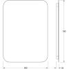 Зеркало Defesto Opti DF 2804S 50х70 с LED-подсветкой, 4500К, сенсорный выключатель
