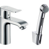 Смеситель для раковины Hansgrohe Metris 31285000 для раковины с гигиеническим душем