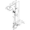 Душевая стойка AM.PM Func F078F500 хром, с термостатом