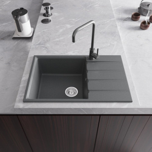 Купить Мойка кухонная Domaci Парма 76-225 антрацит в Москве с доставкой Мойка кухонная Domaci Парма 76-225 антрацит