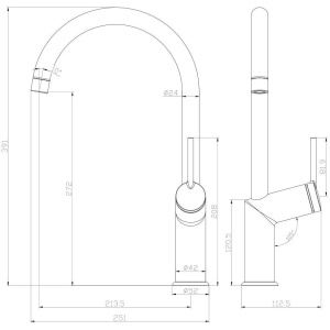 Смеситель для кухни Lemark Minima LM3805C