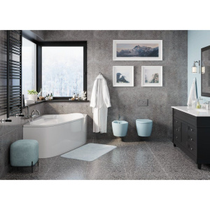 Купить Акриловая ванна Vagnerplast Selena R 160x105 см, угловая, с каркасом, ультрабелая, асимметричная в Москве с доставкой Акриловая ванна Vagnerplast Selena R 160x105 см, угловая, с каркасом, ультрабелая, асимметричная