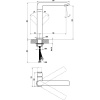Смеситель для раковины Ravak Flat X070125 нержавеющая сталь