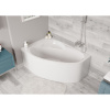 Акриловая ванна Vagnerplast Flora L 150x100 см, угловая, с каркасом, ультрабелая, асимметричная