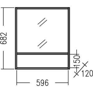 Зеркало СаНта Прима 60 дуб светлый