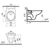 Унитаз подвесной VitrA S10 SpinFlush 7855B003-0075 безободковый