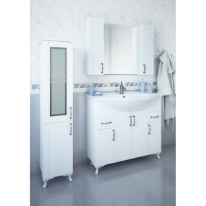 Тумба с раковиной Sanflor Глория 105, белая