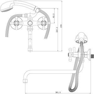 Универсальный смеситель Lemark Promotion LM6041C