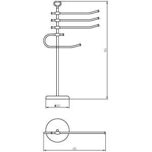 Купить Полотенцедержатель Migliore Mirella 17196 бронза в Москве с доставкой Полотенцедержатель Migliore Mirella 17196 бронза