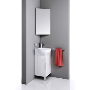 Угловой зеркальный шкаф Aqwella Рио 45