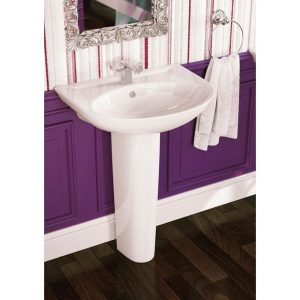 Купить Раковина Sanita luxe Classic luxe с пьедесталом в Москве с доставкой Раковина Sanita luxe Classic luxe с пьедесталом