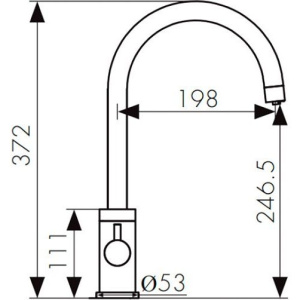 Смеситель для кухни Kaiser Merkur 26744-15 сталь