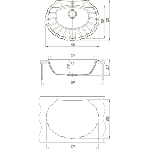 Купить Мойка кухонная Florentina Гребешок жасмин в Москве с доставкой Мойка кухонная Florentina Гребешок жасмин