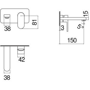 Смеситель для раковины Nobili Up UP94198CR Chrome