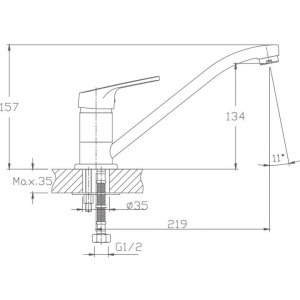 Смеситель для кухни Haiba HB16 HB4816