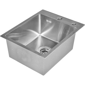 Мойка кухонная Wisent 4050 с коландером, сатин
