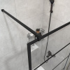 Душевая перегородка STWORKI Кронборг LOFT-GW- 120х220 120 см, профиль черный матовый