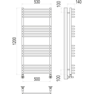 Полотенцесушитель водяной Terminus Арт П18 0 500х120