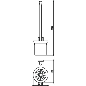 Ершик Savol 95 S-009594 хром