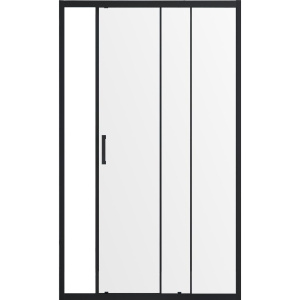 Душевая дверь в нишу Vincea Alpha VDS-3AL120CLB 120 см, стекло прозрачное, черный