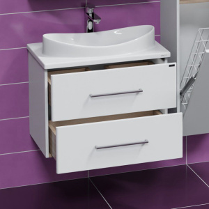 Тумба с раковиной СаНта Вегас 70 подвесная, 2 ящика