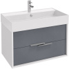 Тумба под раковину Jacob Delafon Vivienne 80 EB1667-J5-J54 серая, белая