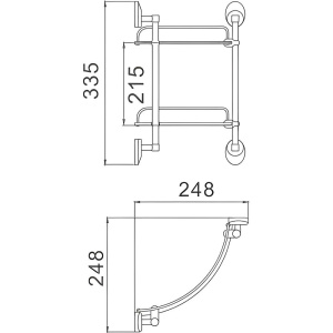 Купить Полка Haiba HB16 07-2 2-ярусная в Москве с доставкой Полка Haiba HB16 07-2 2-ярусная