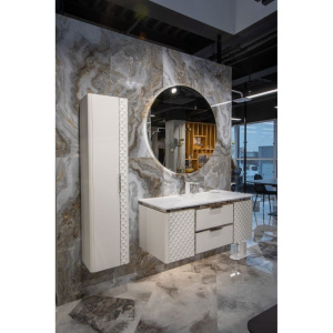 Зеркало круглое Armadi Art Vallessi 100 см, с подсветкой