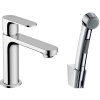 Смеситель для раковины Hansgrohe Rebris S 72215000 с гигиеническим душем, хром