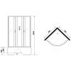 Душевая кабина Niagara Classic NG-2507-14BK 80х80 см, без крыши