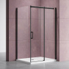 Душевой уголок Vincea Dice VSR-4D8014CLB 140х80 см, профиль черный