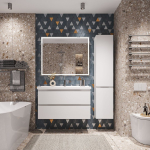 Тумба с раковиной SanStar Riana 100 подвесная