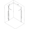 Душевой уголок Ceruttispa Premiata B 120-8 100x100, профиль черный