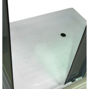 Душевой уголок Parly QZ71S 70x100, с поддоном, профиль хром, стекло тонированное