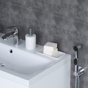 Купить Смеситель для раковины Damixa Eclipse 310300001 с гигиеническим душем, хром в Москве с доставкой Смеситель для раковины Damixa Eclipse 310300001 с гигиеническим душем, хром