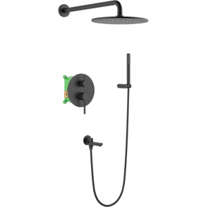 Душевой комплект Timo Saona SX-2379/03SM С ВНУТРЕННЕЙ ЧАСТЬЮ, черный
