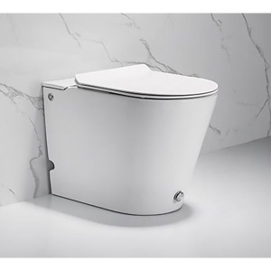 Унитаз приставной Ceruttispa Argentera Pulse 7267 безободковый, с микролифтом, импульсный смыв