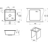 Мойка кухонная Granula Standart 5001, черный