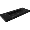 Раковина Armadi Art Flat Nero Marquina 120 с кронштейнами