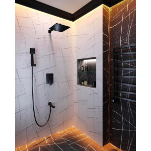 Душевой комплект Timo Selene SX-3069/03SM черный, С ВНУТРЕННЕЙ ЧАСТЬЮ