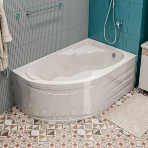 Купить Акриловая ванна 1MarKa Diana R 170x105 см, угловая, с каркасом, асимметричная в Москве с доставкой Акриловая ванна 1MarKa Diana R 170x105 см, угловая, с каркасом, асимметричная