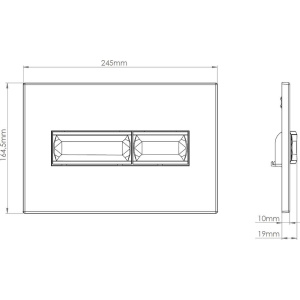 Кнопка смыва Vincea VFP-732CH хром