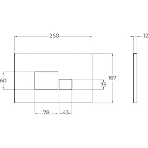 Кнопка смыва BelBagno BB074NERO черная матовая