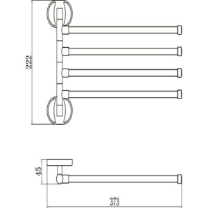 Полотенцедержатель РМС A1026