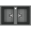 Мойка кухонная Ulgran U-608 -343 антрацит