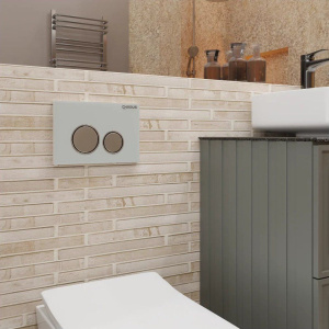 Купить Кнопка смыва CHARUS Bagliore FP.330.WHITE.10 белый атлас в Москве с доставкой Кнопка смыва CHARUS Bagliore FP.330.WHITE.10 белый атлас