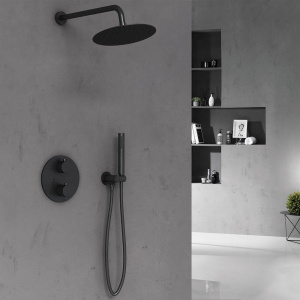 Купить Душевой комплект Vincea VSFW-101TMB С ВНУТРЕННЕЙ ЧАСТЬЮ, черный матовый в Москве с доставкой Душевой комплект Vincea VSFW-101TMB С ВНУТРЕННЕЙ ЧАСТЬЮ, черный матовый