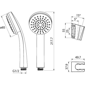 Душевой гарнитур IDDIS 0011F00i16