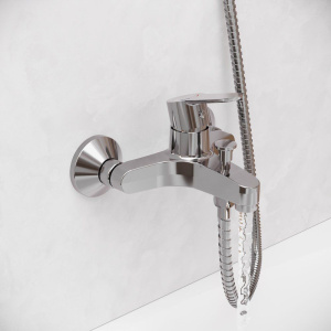 Купить Смеситель для ванны с душем Laparet Simona N3033202LPT хром в Москве с доставкой Смеситель для ванны с душем Laparet Simona N3033202LPT хром